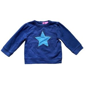 Isaac Mizhahi Navy with Blue Star Shirt, Size 24 Months